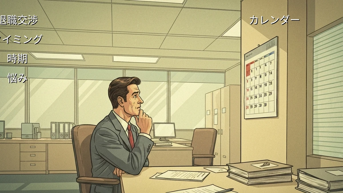 退職交渉のタイミングはいつ？時期を見極める